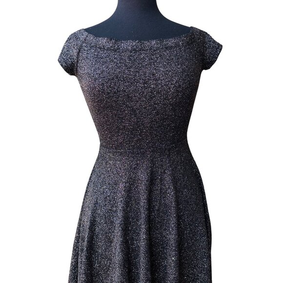Windsor Fit & Flare Glittery High Low Dress Off The Shoulder Women's Size S-READ - Picture 11 of 13